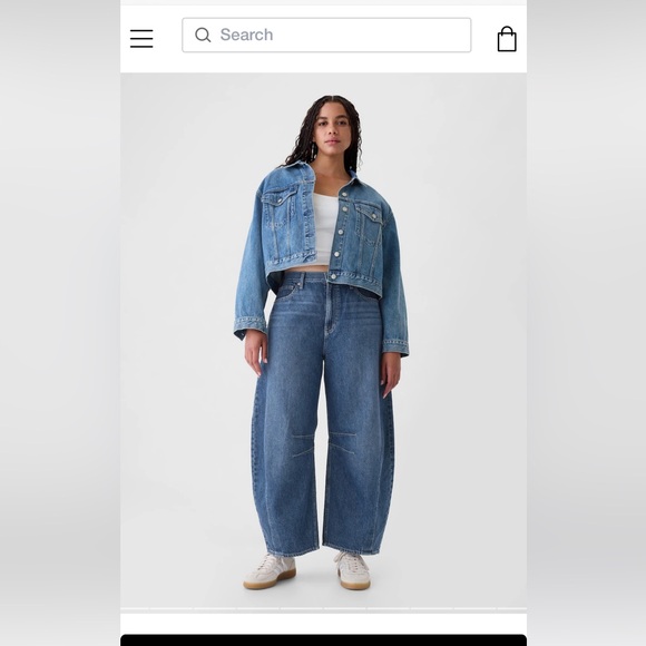 Gap NWT High Rise Horseshoe Jeans in Dark blue indigo - Picture 7 of 16